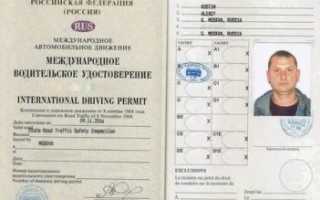 Что нужно для получения международных прав?