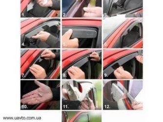 Как крепить ветровики на авто?