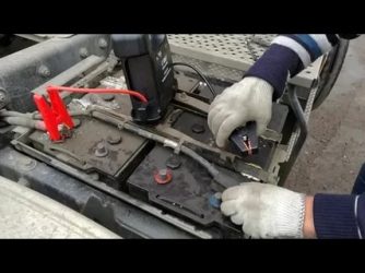Как прикурить грузовик от легковой машины?