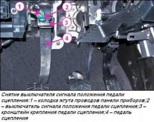 Регулировка педали сцепления Лада веста