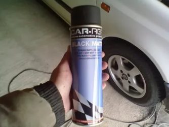 Сколько сохнет краска из баллончика на машине?