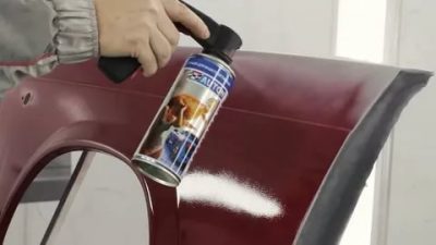 Сколько сохнет краска из баллончика на машине?